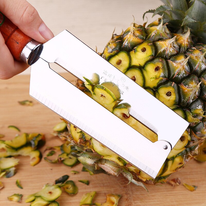 Hifuar Rvs Ananas Dunschiller Set Cut Ananas Naar Eye Apparaat Thuis Geschild Ananas Snijmachines Fruit Cane Mes Keuken