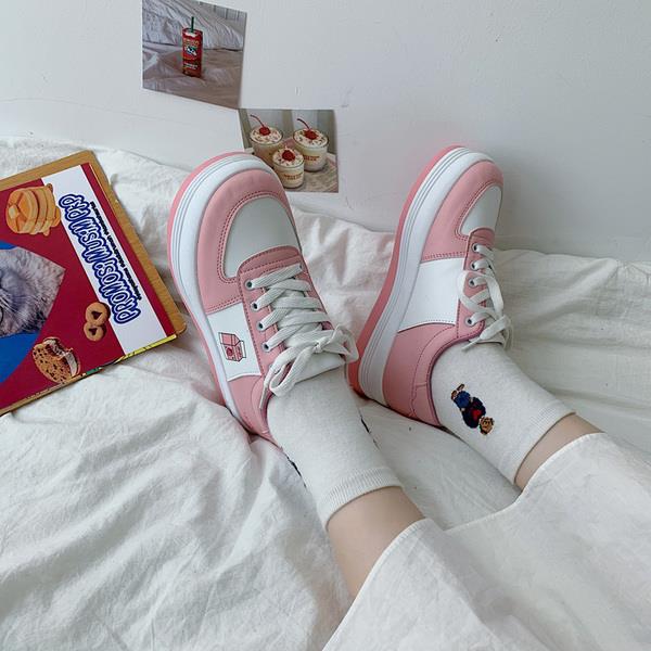 Korean Shoes Soft Autumn All-Match Round Toe Casual Female Sneakers Comfortable Fall Cross Small Solid PU Leisure: 1 / 40