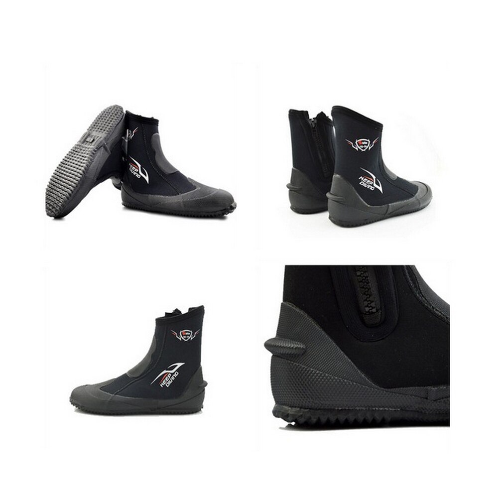 5Mm Neopreen Duiken Laarzen Water Schoenen Winter Koude Proof Hoge Bovenste Warme Vinnen Onderwatervissers Schoenen