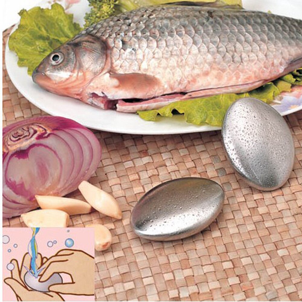 Stainless Steel Soap Oval Shape Deodorize Smell From Hands Retail Magic Eliminating Odor Kitchen Bar Chef Soap Kitchen Tools#25