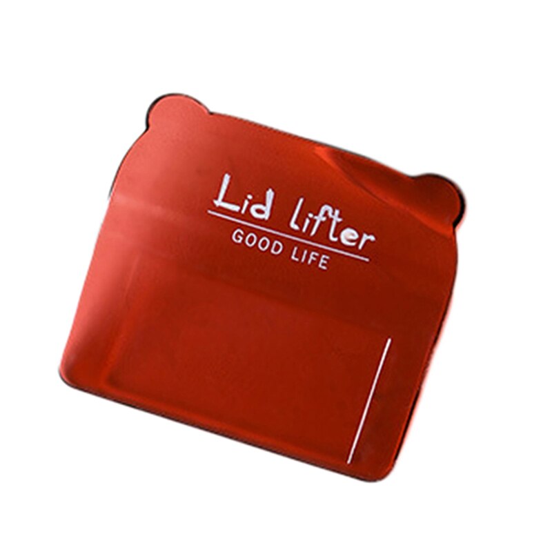 Toiletbril Houder Lifter Sanitaire Closestool Seat Cover Lift Handvat Toilet Seat Cover Lifter Badkamer Thuis Schoonmaken Tool Hogar: red