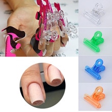6 stks/set Russische C Curve Nail Knijpen Clips Acryl UV Gel Nails Extension Pinchers Multi-functie Tool