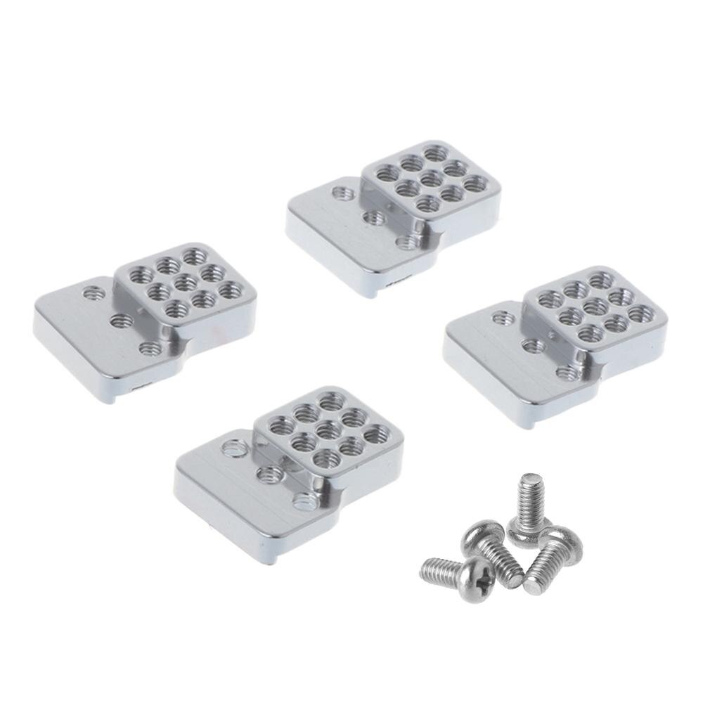 Premium Metal Silver Extension Seat with Screws for RC CAR WPL Truck C14 C24 DIY Upgrade Parts