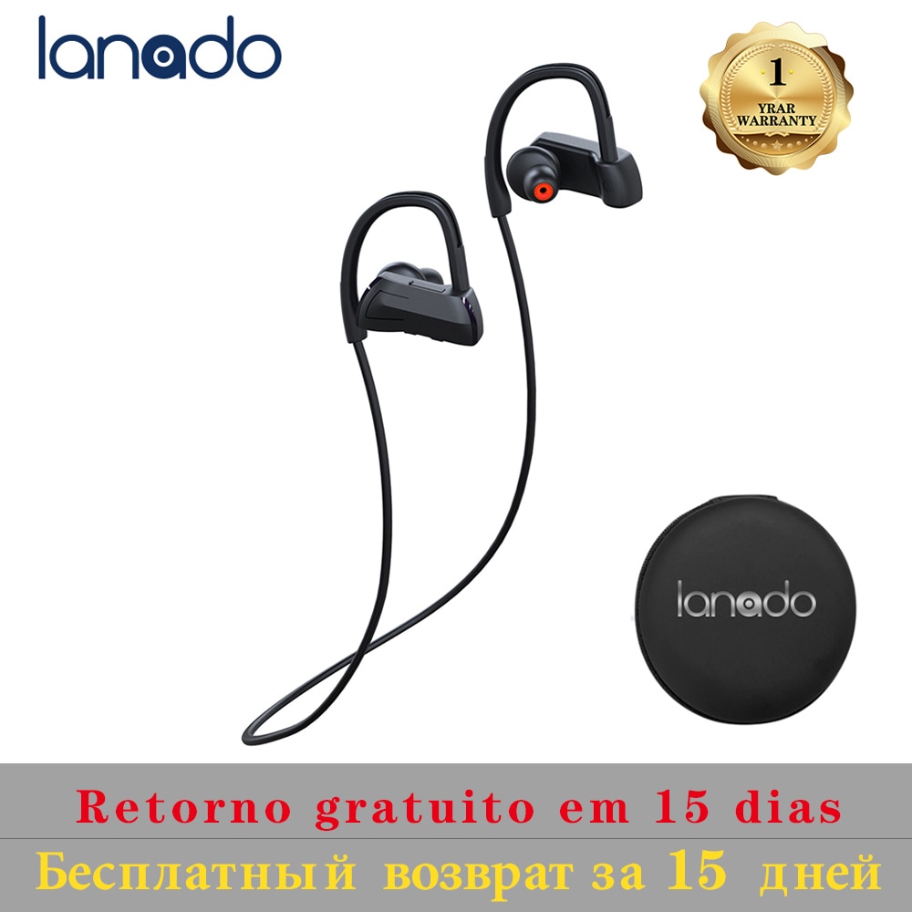 Lanado IPX7 Noise Cancelling Nekband Stereo Headset Draadloze Bluetooth 4.1 Mobiele Oortelefoon Hd Mic Voor Mobiele Telefoon