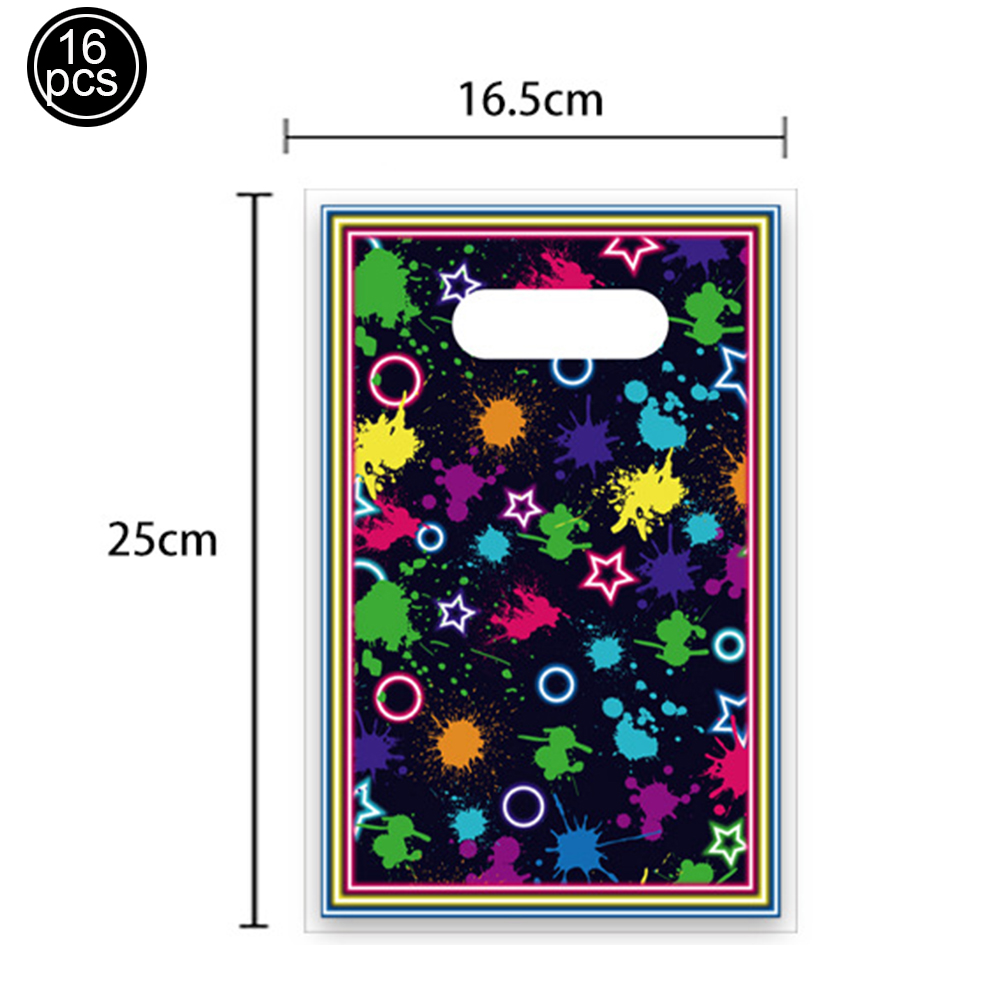 Świecące w promieniowaniu UV Zastawa stołowa Obrusy Kubki Talerze Baner Serwetki Słomki Balony Neonowe Świecące Materiały Urodzinowe: FIOLETOWY