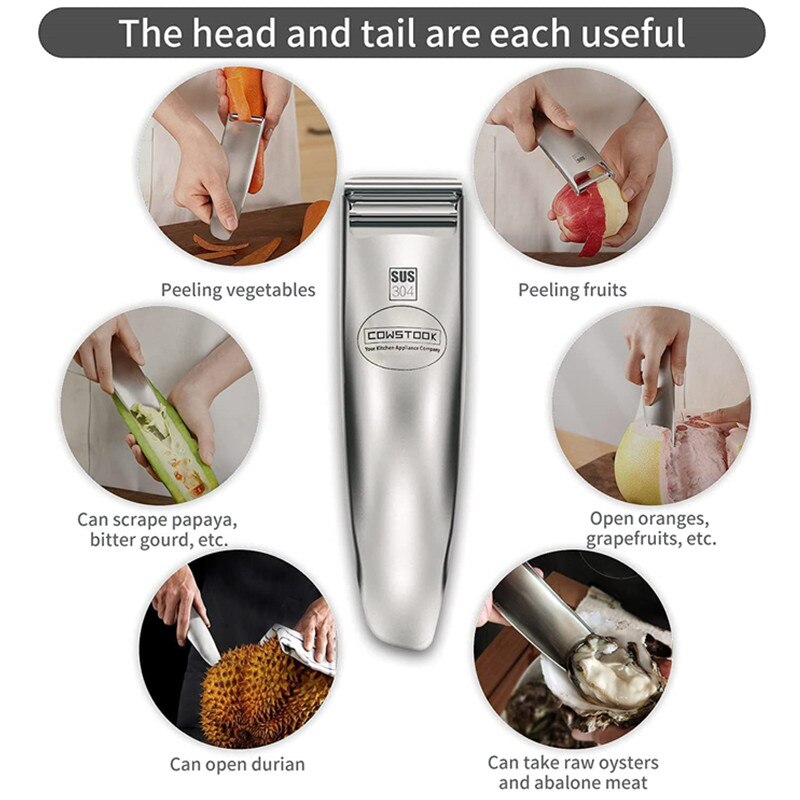 Stainless Steel Vegetable Fruit Peeler Multi-function Potato Carrot Slicer Shred Grater Grapefruit Peeling Knife Kitchen Tools