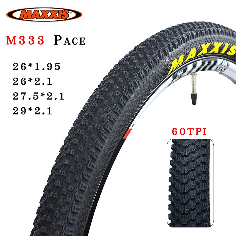 Maxis pace mountainbike dæk 26 tommer 26 * 1.95 m333 slidstærkt ultra let 60 tpi dæk 27.5 29 * 2.1 mtb cykeldæk