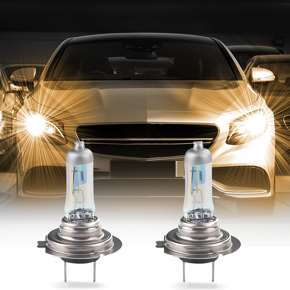 Herorider 2 stücke H7 Halogen Birne 2300 k Super Helle Gelb Goldene h7 12 V 55 W Auto Scheinwerfer Halogen Auto Nebel Lichter