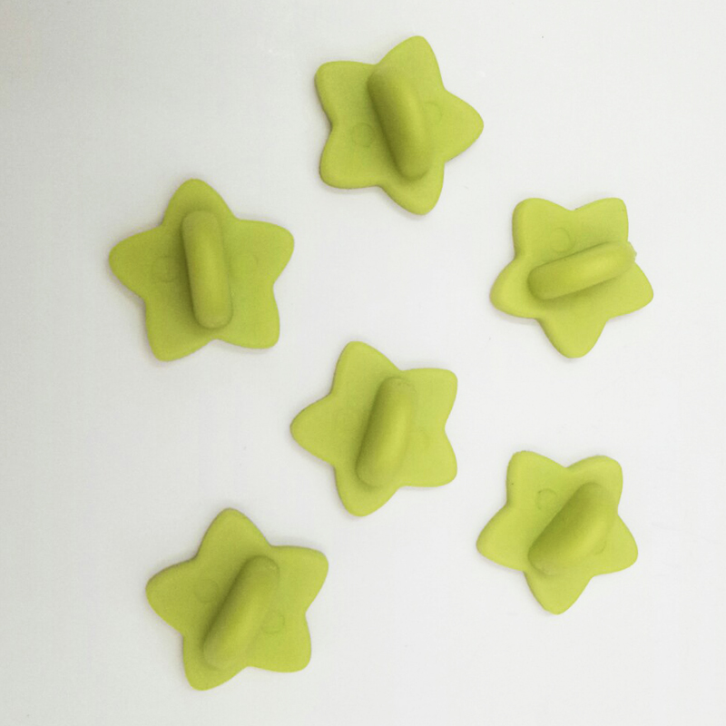 50 Uds. Broche de goma con hebilla, broche de estrella, Pin trasero, mariposa, embrague, insignia para apretar, tapones traseros para broche DIY, accesorios de joyería