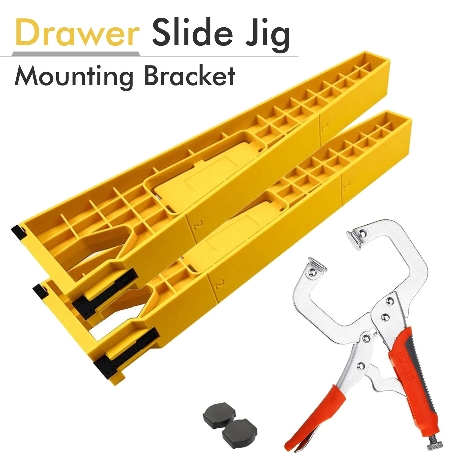 Drawer Track Installation Jig Auxiliary Positioning Holder Locking Pliers Drawer Slide Jig Mounting Cabinet Woodworking Tools