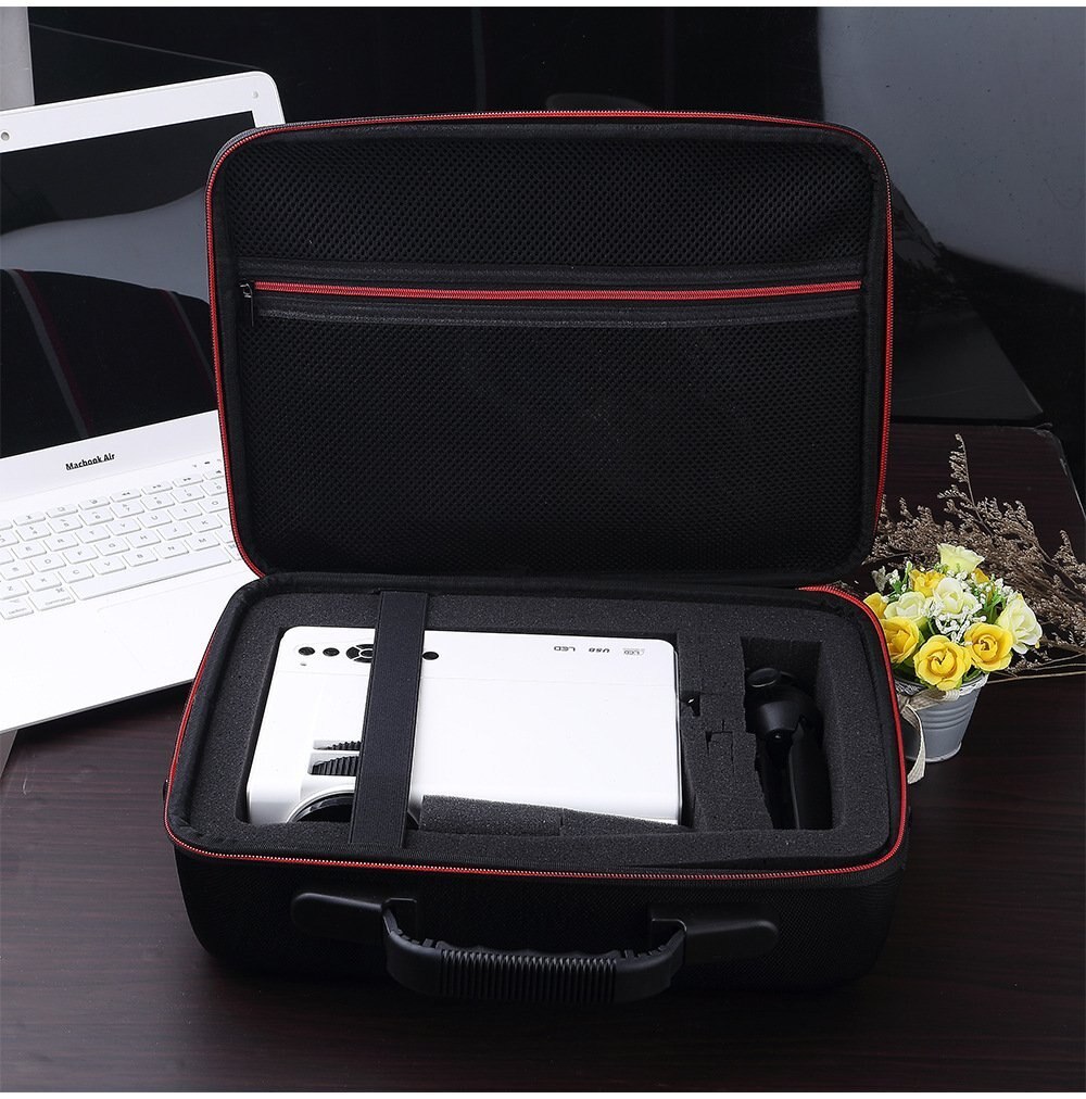 plus récent EVA étui rigide voyage transport housse de rangement sac pour DBPOWER T21 mis à niveau projecteur LED et accessoires