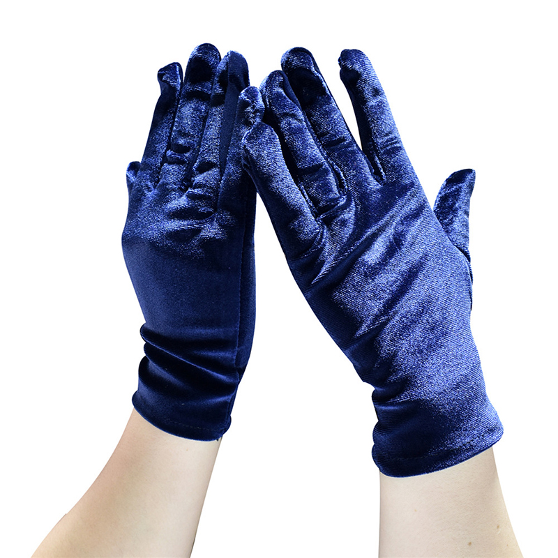 Guantes de terciopelo dorados para mujer y niña, guante cálido para dedos, coloridos, más estilos, accesorios de ropa