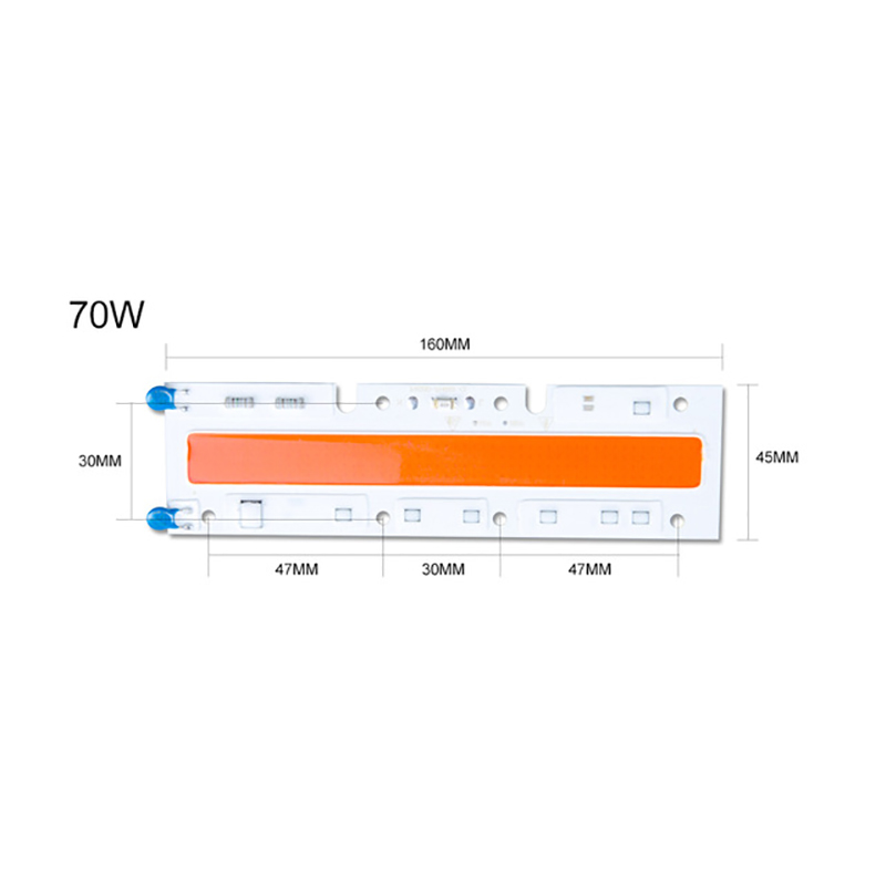 Fito Espectro completo LEVOU Lâmpada 20 W 30 W 50 W 70 W 110 V 220 V COB LEVOU Chip de Diodo Phytolamp Cresce A Luz Para As Plantas hidroponia 5 pçs/lote