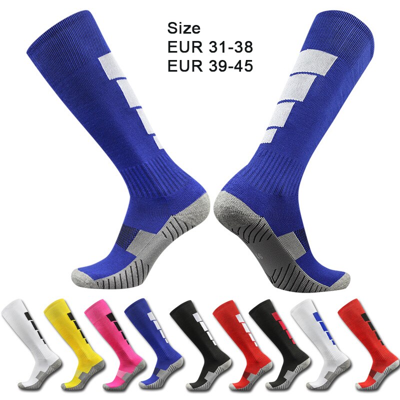 Parent-child Football Sports Socks Men Women Long Tube Thick Knee-high Non-slip Towel Bottom Compression Socks