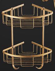 Ensemble d'accessoires de salle de bain en laiton brossé, ensemble d'accessoires de salle de bain solide, produits muraux, ensembles de matériel de bain Antique, brosse en Bronze huilé: shelf