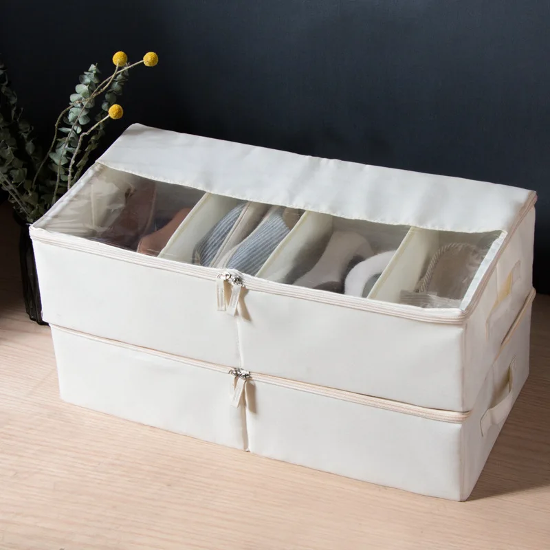 Transparent Shoe Storage Box Home Bed underneath Cabinet Dustproof Shoe Storage Box for Boots And Shoes Organization