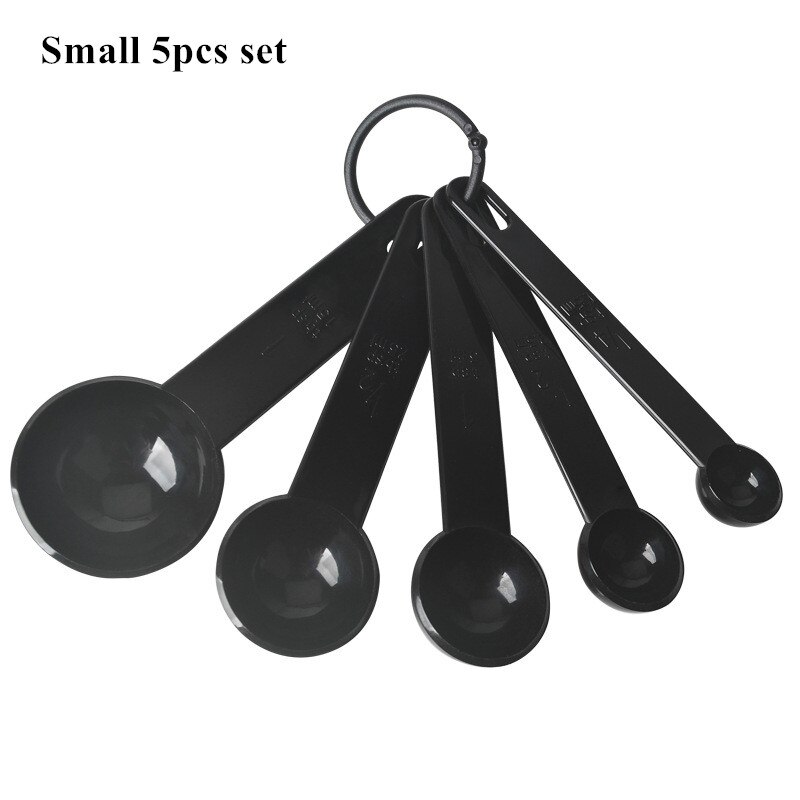 Cuillères de mesure pour la cuisine, cuillère à thé, à café, à sucre, tasses de mesure pour la farine, ustensiles de cuisine 10 pièces/ensemble: S 5pcs set