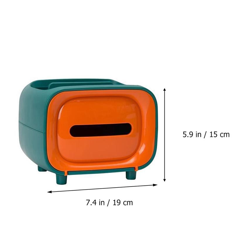 Multifunctional Tissue Box Retro Tissue Container TV Shaped Paper Towel Storage Box