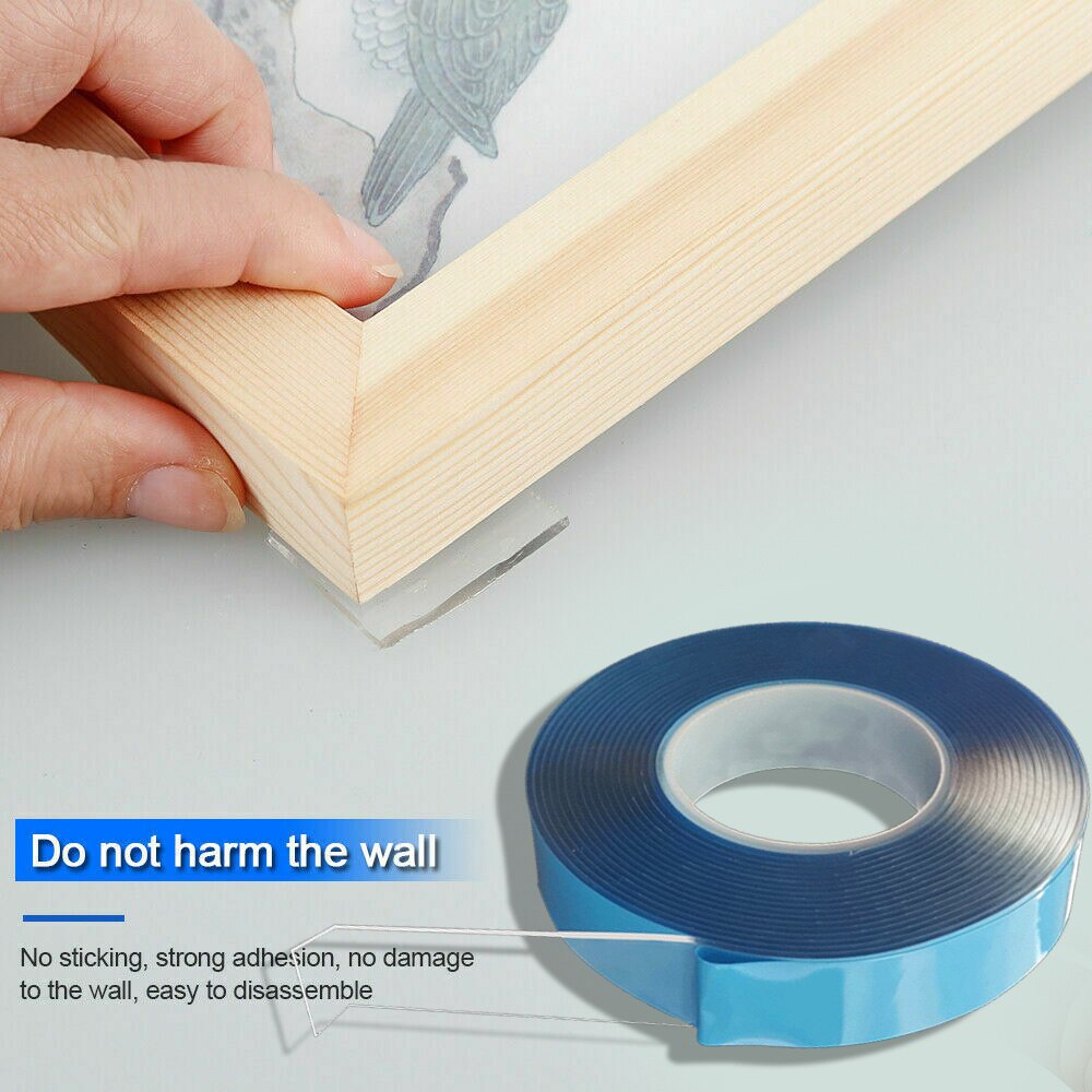 Multifunctional Double-Sided Adhesive Tape Traceless Washable Removable Blue Tapes BJStore