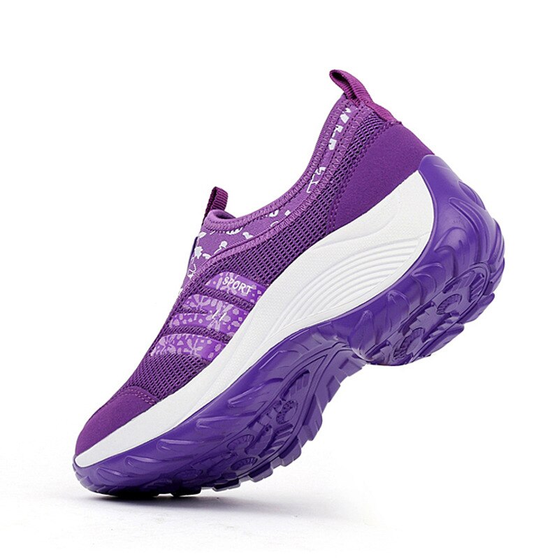 Zapatillas de plataforma WETRICS para Mujer, zapatillas deportivas de aumento Casual, Zapatos planos de malla transpirable, Zapatos vulcanizables, Zapatos Mujer