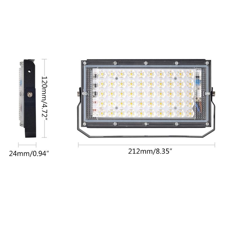 Projektør udendørs spotlight 50w vægvasker havelampe reflektor  ip65 12v y98e
