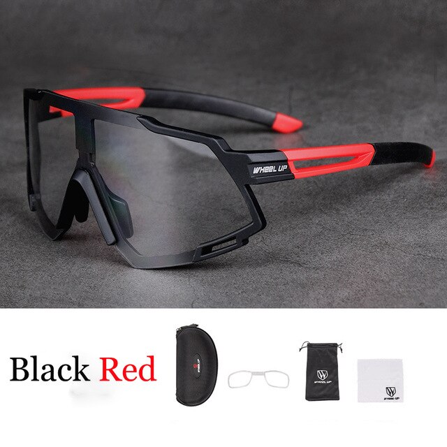 Heren dames fotochromatische pro fietsbrillen racefiets mountainbike brillen fiets zonnebrillen mtb hardlopen paardrijden vissen brillen: Kleur 02