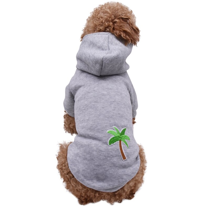 Pet Cute 2 Legged Hoodie Autumn Winter Thickening Warm Dog Clothes Outfit Tops Hooded Sweater For Dogs 2 2 2 2 1: Gray / M