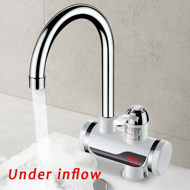 110V Electric Flow Water Heater 220V Tankless Water Faucet for Home Portable Instantaneous Water Heater Tap: A220V Under inflow