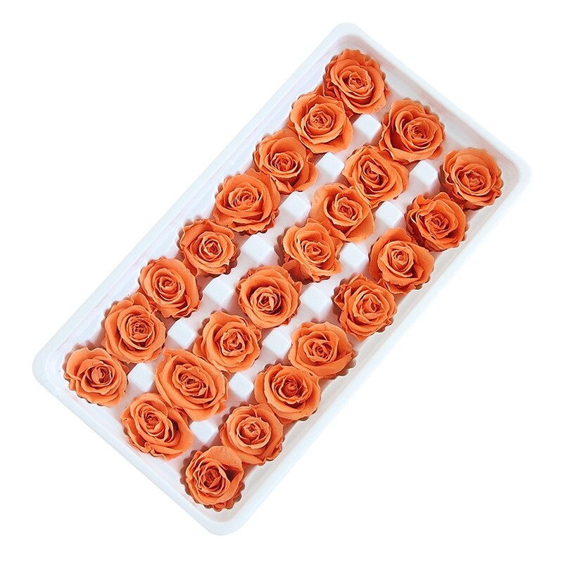 24pcs/box Preserved Flowers Eternal Life Flower Rose in box Immortal Flowers mothers day Material Box DIY Level B 2-3: K