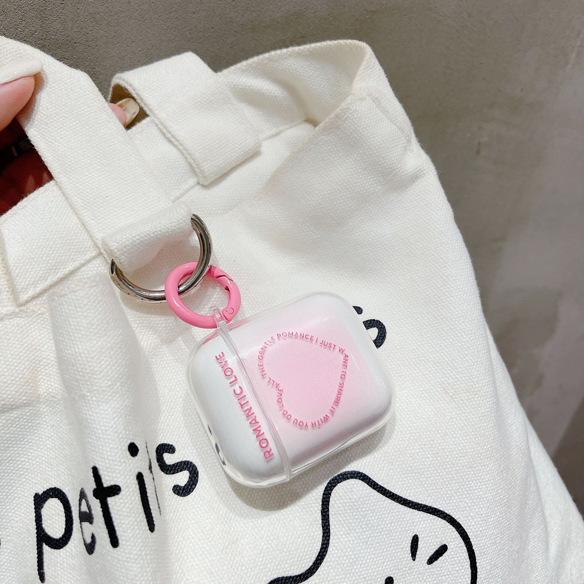 Liebesbrief für Airpods1/2nd Generation Schutzhülle für Apfel Profi2nd Kopfhörerhülle transparent 3. Generation Softcover