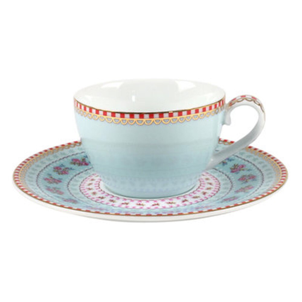 Luxe Koffie Cups Bone Porselein Vintage Keramische Kopjes Thee Kopjes En Schoteltjes Sets Thee Beker Deksel J