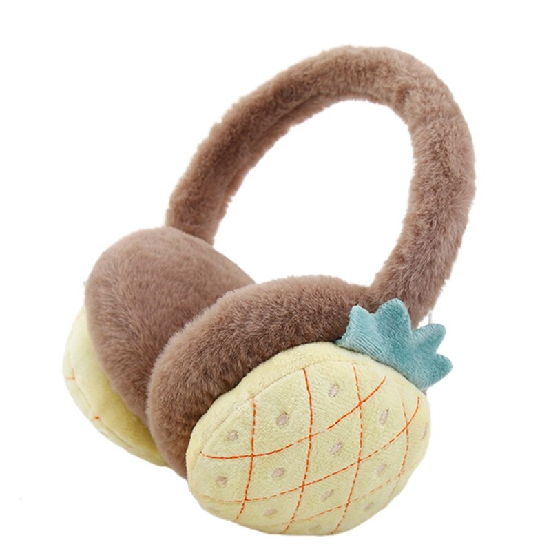 Ear Warmers For Kids Pink Strawberry Ear Muffs Girl Cute Plush Warm Soft Fluffy Cute Kawaii Winter Warm Earmuff Ear Muffs