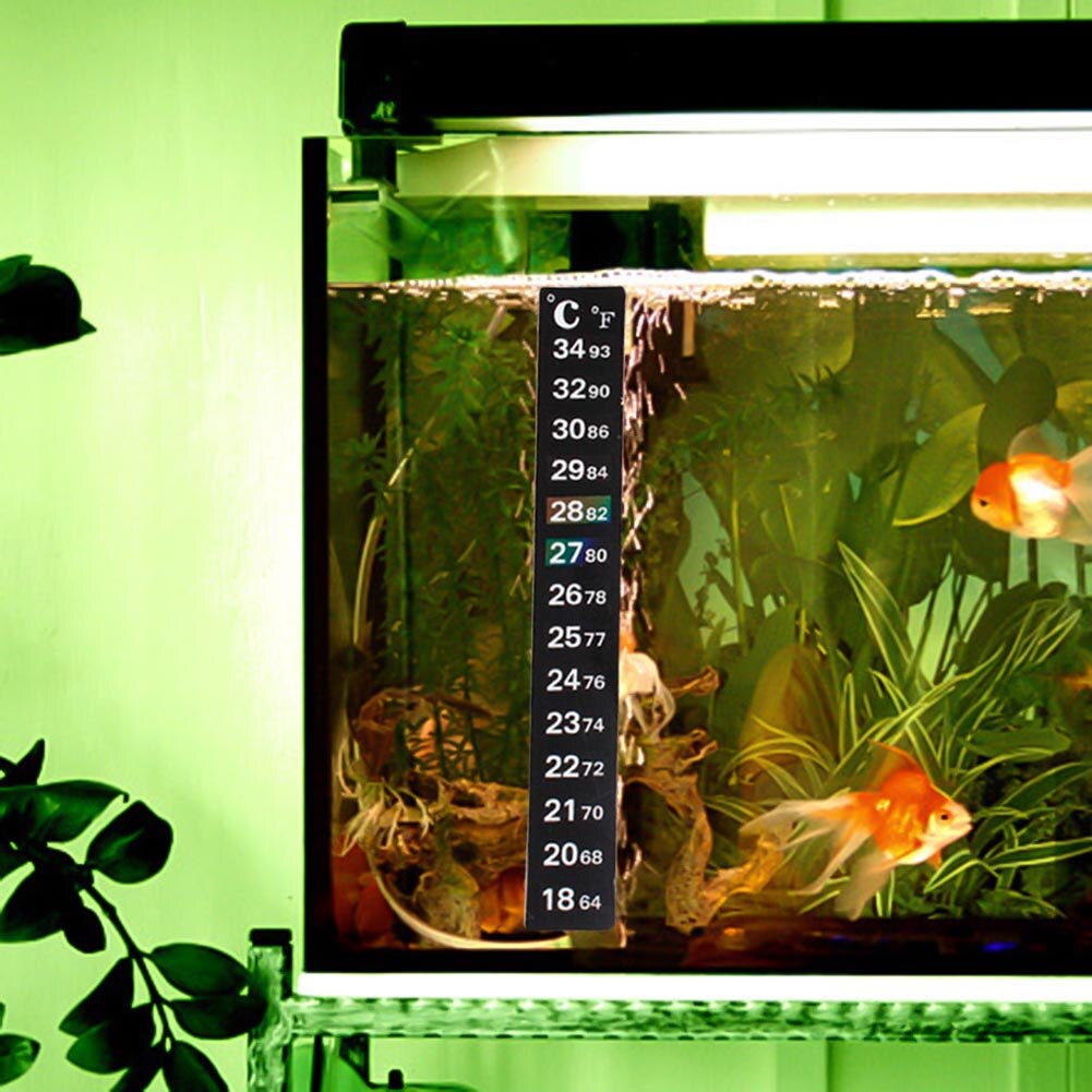 LCD Digital Stick On Thermometer Temperature Gauge Heater Sticker Aquarium Fish Tank Glass