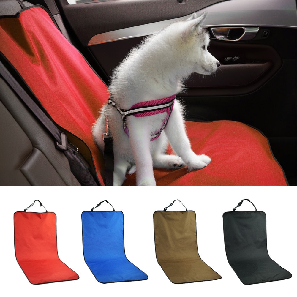 Dog Carriers Waterproof Rear Back Seat Pet Dog Car Seat Cover Mats Hammock Protector with Safety Belt Transportins
