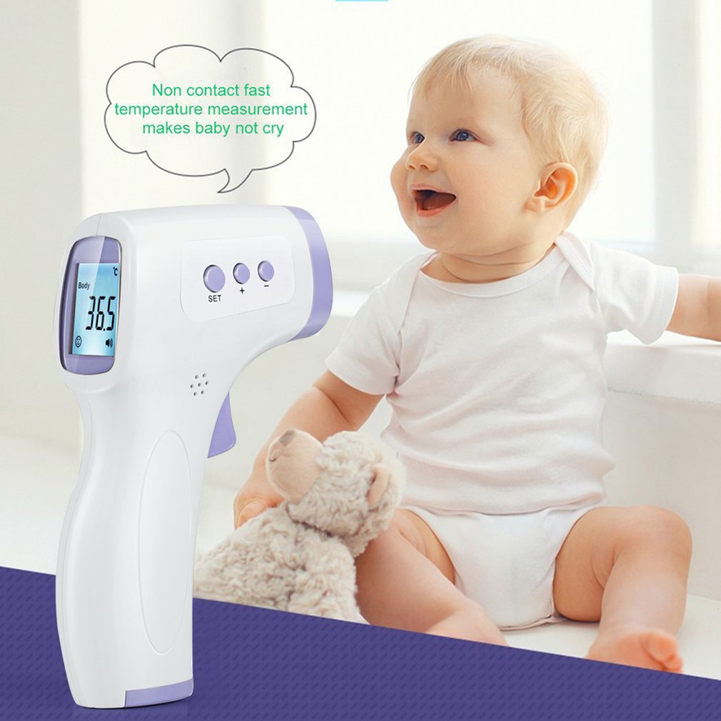 Termômetro infravermelho digital sensor de temperatura medidor instrumento sem contato ir retroiluminação adulto/bebê termometro termometro