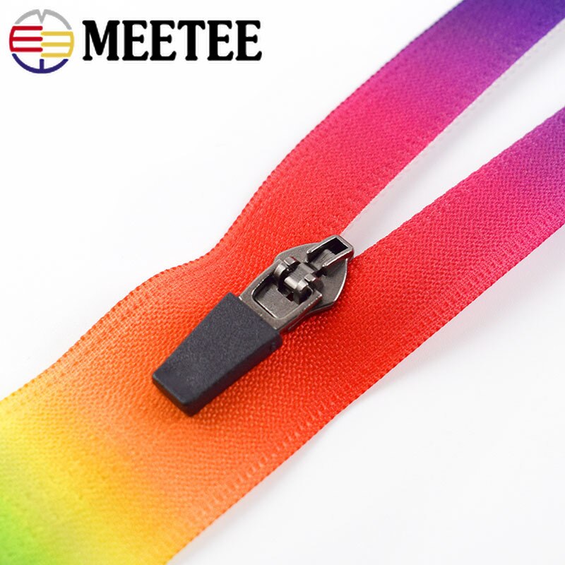 2/4M 5# Printed Invisible Nylon Zippers Handbag Travel Bag Plastic Sewing Zipper Zips Repair DIY Luggage Garment Accessories
