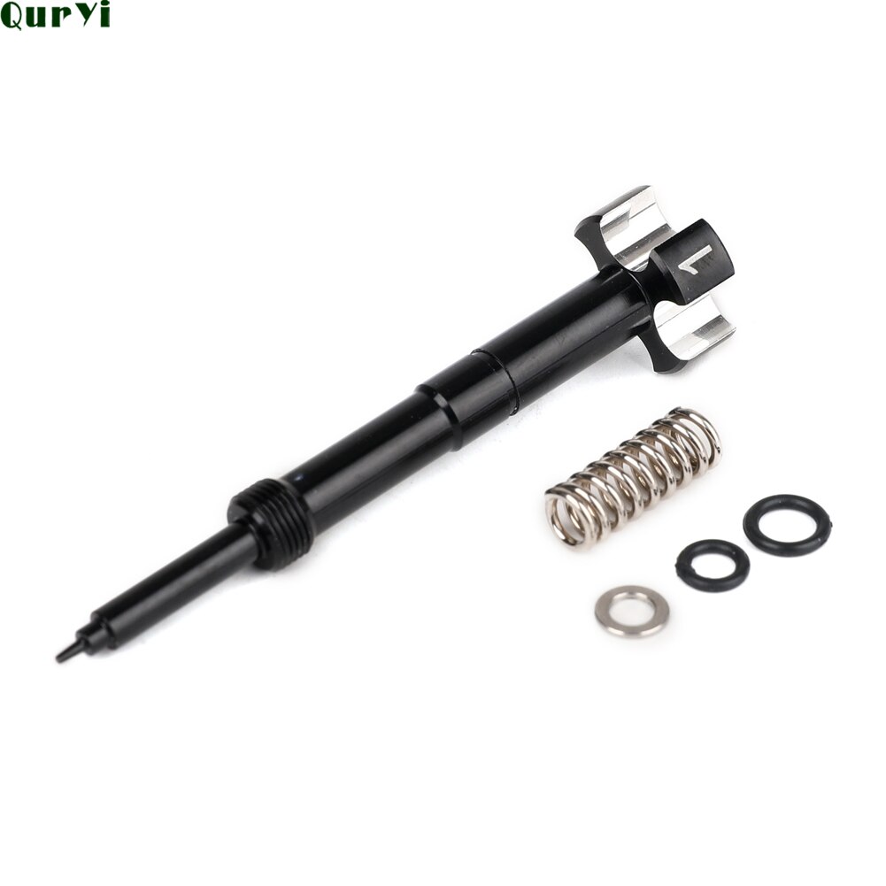 Tornillo de mezcla de combustible para carburador de aire fácil ajustable para motocicleta ATV Dirt Bikes FCR MX Carby Motor 4 tiempos: black