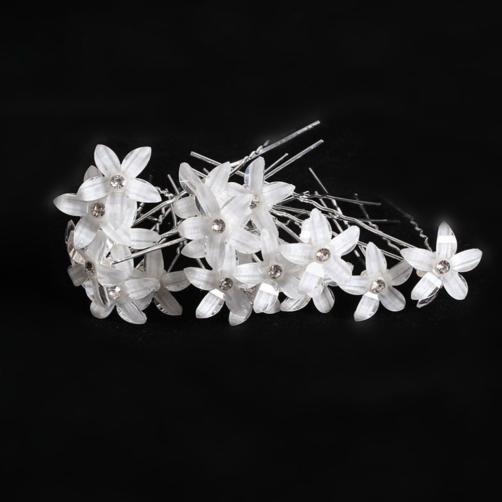 20 stücke Braut U-förmigen Stift Metall Haarspange Clip Haarnadeln Strass Perle Frauen Haar Zubehör Hochzeit Frisur Werkzeuge