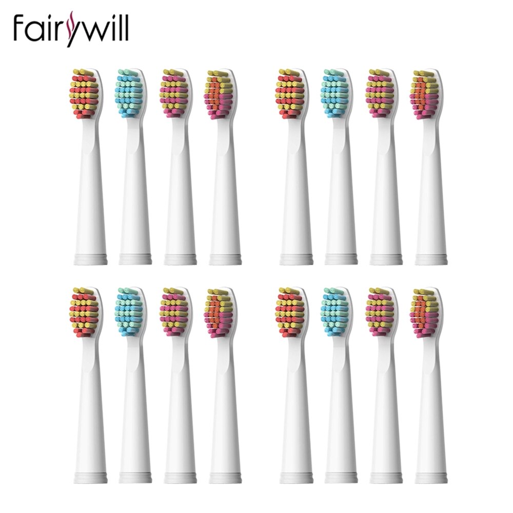 Fairywill Sonic Electric Toothbrushes Replacement Heads Toothbrush Heads Sets Interdental Brush Headsfor FW-507 FW-508 FW-917: AE-FW-04-4