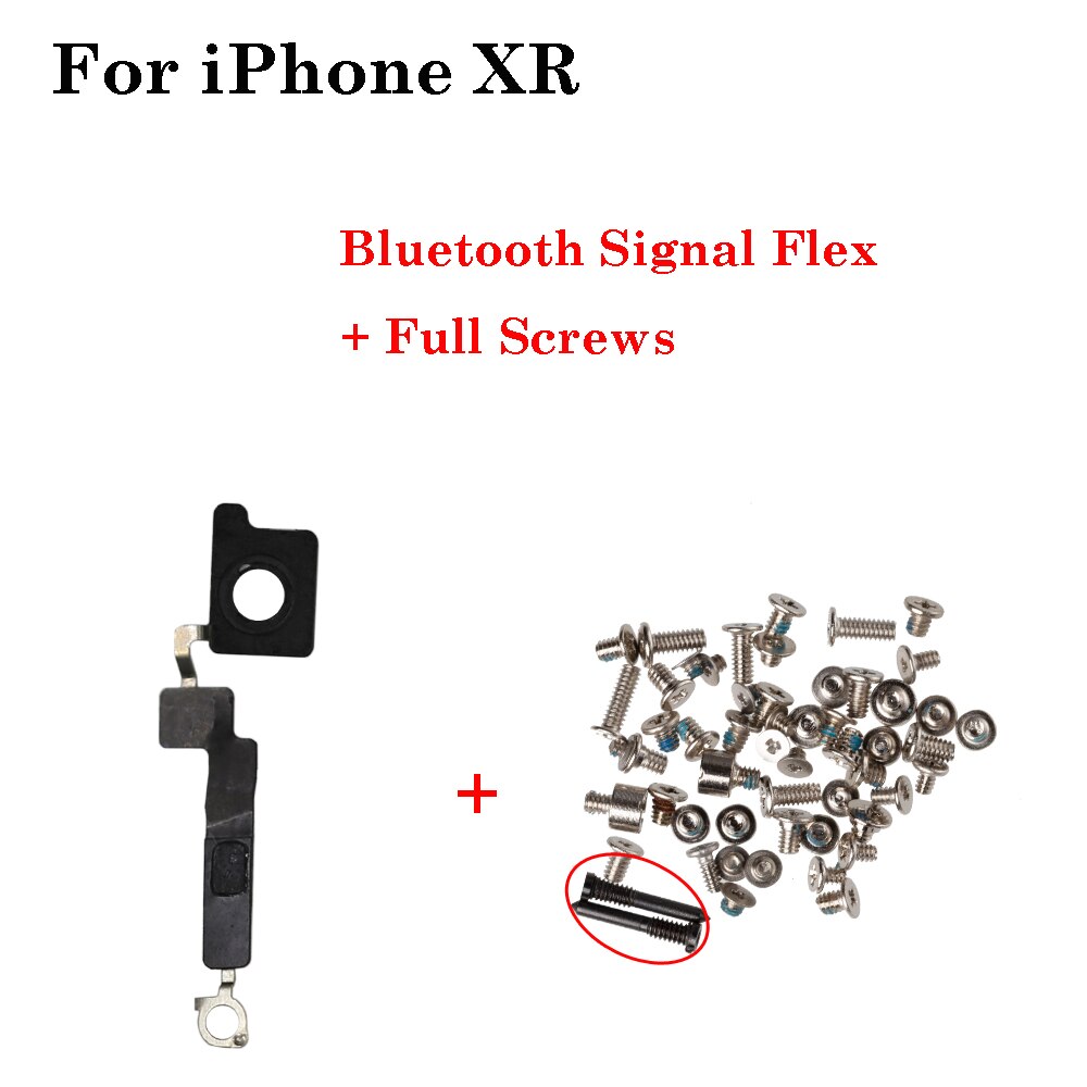 1einstellen Für iPhone X XR XS MAX NFC Kamera Clip Bluetooth + Schrauben + Wasserdichte Aufkleber Signal Antenne biegen kabel Ersatz Patrs: Pro XR nfc Schrauben