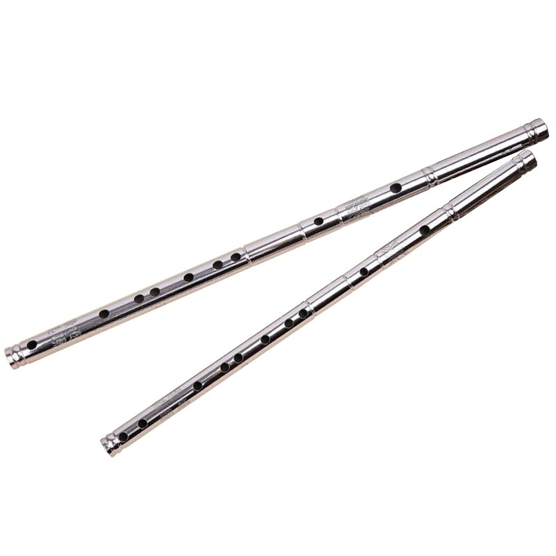 Stainless Steel CDEFG Key 8 Holes Flute Instrument Chinese Metal Flute China classic woodwind musical instrument