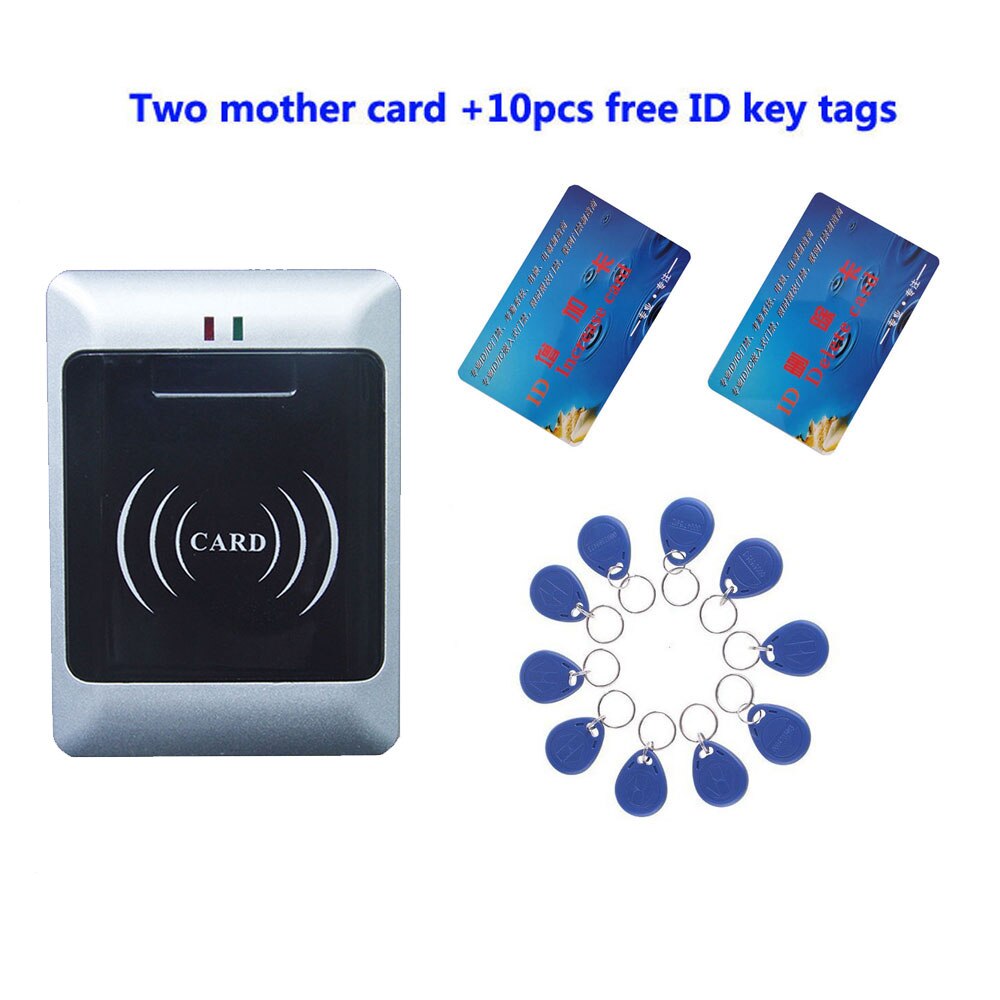 RFID standalone one Door Access Control waterproof IP67 two mother card with 10 em key fob wide voltage power supply: access control