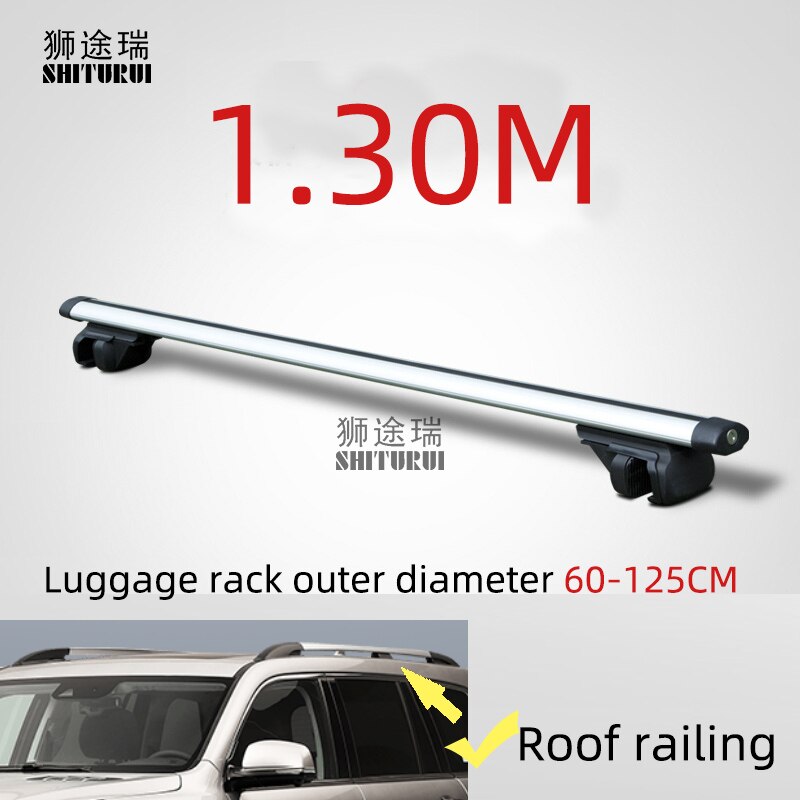 Universal 135CM Car Roof Racks Cross Bars Crossbars 75kg 150LBS For Great Wall HOVER HAVAL h9 h2 h3 h4 h5 h6 h7: 2 PCS Silver 130