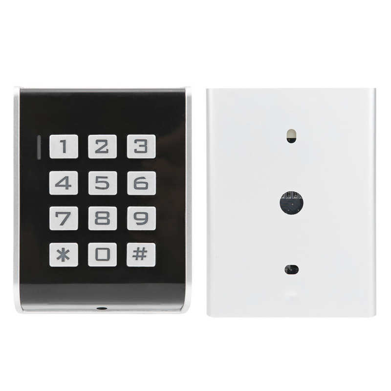Adgangskontroltastatur adgangskontrol til wiegand 26 kort / adgangskode adgangskontrol maskindørindgangskortlæser med baggrundsbelyst