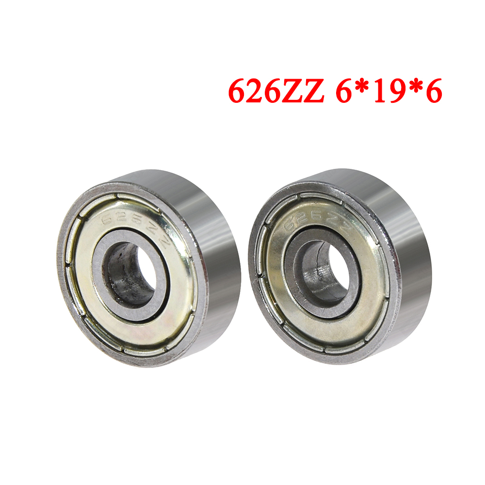 10 pièces 626ZZ/624ZZ/623ZZ/688ZZ roulement à billes 6x19x6mm en acier Miniature à haute teneur en carbone simple rangée roulement à billes 625ZZ et imprimante 3d