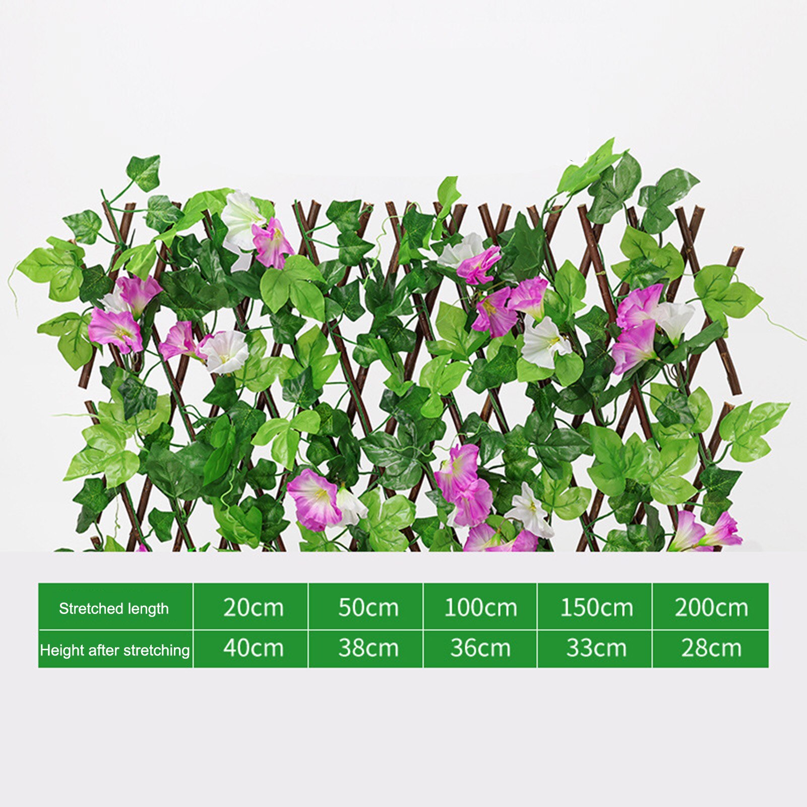 Artificial Leaf Garden Fence Screening Roll UV Fade Protected Privacy Artificial Fence Wall Landscaping Ivy Garden Fence: S1
