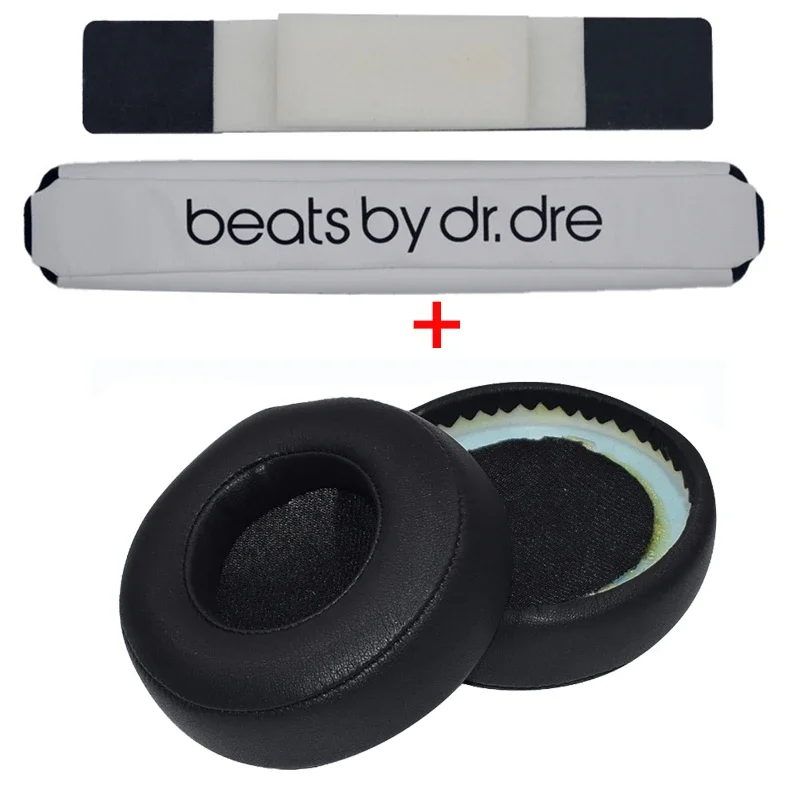 Reparasjon av erstatningshodebånd til beats av dr. dre pro detox-hodetelefoner, hodebånd og ørykte i pu og mykt minneskum: kaki