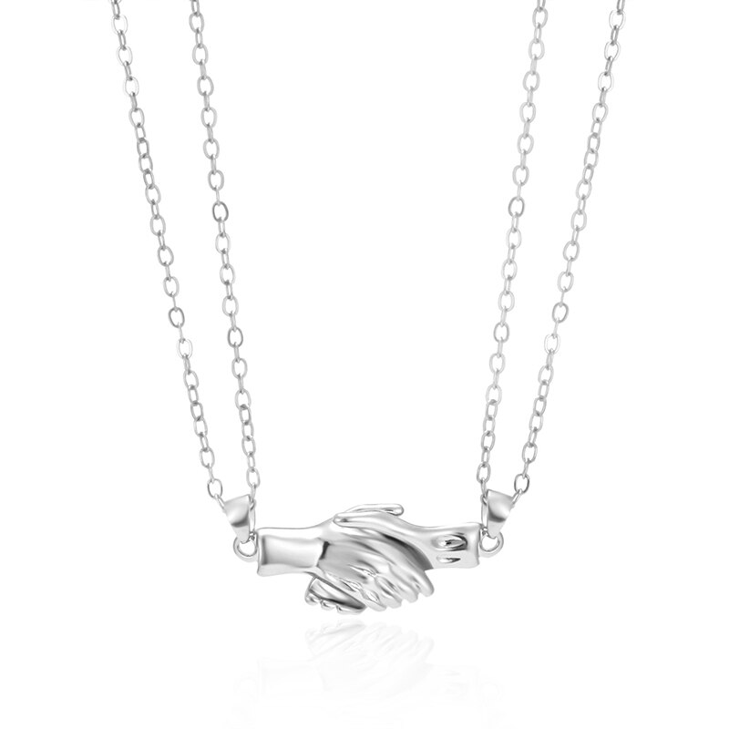 2Pcs Heart Magnetic Couple Necklace for Women Heart Faceted Magnet Pendant Necklace Distance Wishing Stone Valentine&#39;s Day: Magnetic Necklace-10