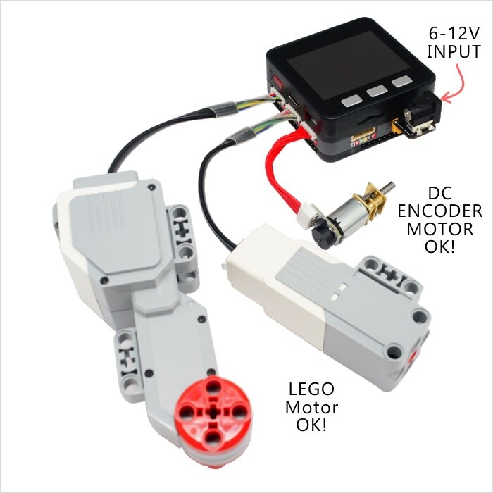 M5stos nowy DC MO moduł mega328 wewnątrz 4 kanały DC silnik kodera z 10cm silnika i adapter DC I2C M5 ESP32 płyty głównej kompatybilny