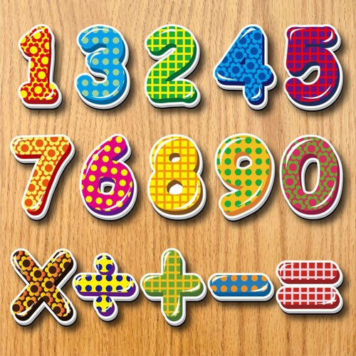 Cute Cartoon Animal Magnetic Numbers Letters for Educating Kids in Fun Fridge Refrigerator Whiteboard Magnets Home Decor: Grid Numbers